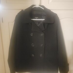 Maurices Charcoal Double Breasted Pea Coat
